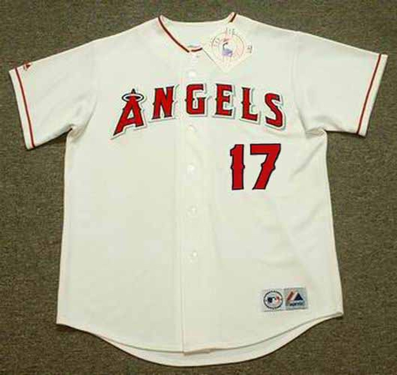 SHOHEI OHTANI Los Angeles Angels 2018 Home Majestic Throwback Baseball ...